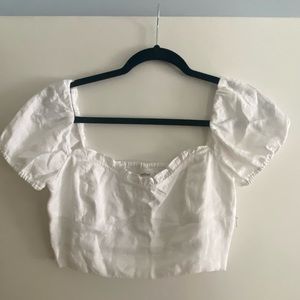 Aritzia Wilfred Wander Linen Blouse
